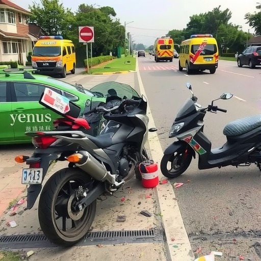 江苏南京六合区发生一起交通事故 致1死1伤(图2) 江苏南京六合区发生一起交通事故 致1死1伤(图2)