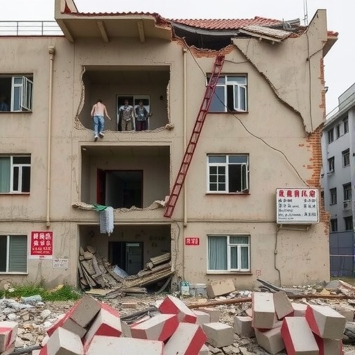 广东珠海一居民楼发生倒塌 4人被困(图2) 广东珠海一居民楼发生倒塌 4人被困(图2)