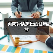 预防骨质疏松的健康细节(图2) 预防骨质疏松的健康细节(图2)