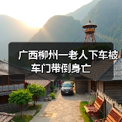 广西柳州一老人下车被车门带倒身亡(图1) 广西柳州一老人下车被车门带倒身亡(图1)