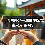 河南郑州一居民小区发生火灾 致4死(图2) 河南郑州一居民小区发生火灾 致4死(图2)