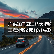 广东江门潭江特大桥施工意外致2死1伤1失联(图2) 广东江门潭江特大桥施工意外致2死1伤1失联(图2)