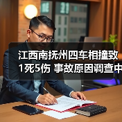 江西南抚州四车相撞致1死5伤 事故原因调查中(图1) 江西南抚州四车相撞致1死5伤 事故原因调查中(图1)