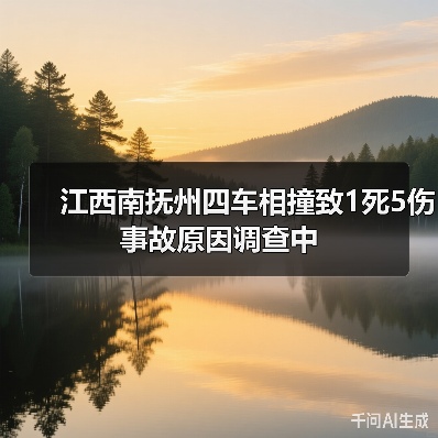 江西南抚州四车相撞致1死5伤 事故原因调查中(图3) 江西南抚州四车相撞致1死5伤 事故原因调查中(图3)