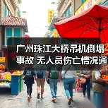 广州珠江大桥吊机倒塌事故 无人员伤亡情况通报（图1）