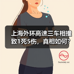 上海外环高速三车相撞致1死5伤,真相如何?(图2) 上海外环高速三车相撞致1死5伤,真相如何?(图2)