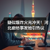 疑似爆炸火光冲天!河北廊坊事发地引热议(图1) 疑似爆炸火光冲天!河北廊坊事发地引热议(图1)