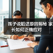 孩子说脏话原因揭秘 家长如何正确应对(图4) 孩子说脏话原因揭秘 家长如何正确应对(图4)
