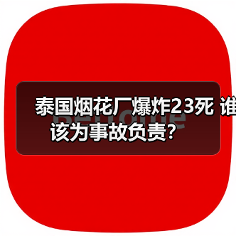 泰国烟花厂爆炸23死 谁该为事故负责?(图4) 泰国烟花厂爆炸23死 谁该为事故负责?(图4)