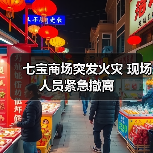 七宝商场突发火灾 现场人员紧急撤离(图3) 七宝商场突发火灾 现场人员紧急撤离(图3)