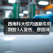 西南科大校内通勤车侧翻致3人受伤,原因待查?(图4) 西南科大校内通勤车侧翻致3人受伤,原因待查?(图4)
