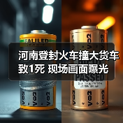 河南登封火车撞大货车致1死 现场画面曝光(图4) 河南登封火车撞大货车致1死 现场画面曝光(图4)