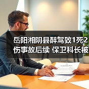 岳阳湘阴县醉驾致1死2伤事故后续 保卫科长被刑拘(图3) 岳阳湘阴县醉驾致1死2伤事故后续 保卫科长被刑拘(图3)