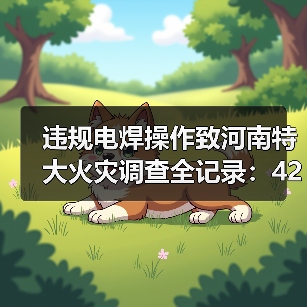 违规电焊操作致河南特大火灾调查全记录：42人遇难真相（图1）