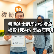 香港迪士尼周边突发车祸致1死4伤 事故原因引关注（图3）