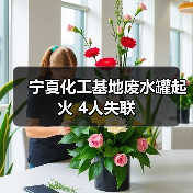 宁夏化工基地废水罐起火 4人失联（图1）