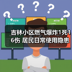 吉林小区燃气爆炸1死16伤 居民日常使用隐患何在？（图1）