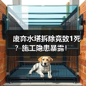 废弃水塔拆除竟致1死?施工隐患暴露!(图2) 废弃水塔拆除竟致1死?施工隐患暴露!(图2)