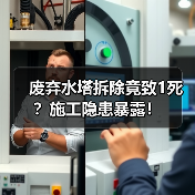 废弃水塔拆除竟致1死?施工隐患暴露!(图4) 废弃水塔拆除竟致1死?施工隐患暴露!(图4)