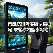 南航航班降落疑似擦机尾 乘客称如坠水泥地(图1) 南航航班降落疑似擦机尾 乘客称如坠水泥地(图1)