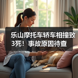 乐山摩托车轿车相撞致3死！事故原因待查（图2）